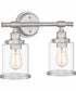 Dixie Medium 2-light Bath Light Brushed Nickel