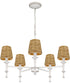 Flannery 5-light Chandelier Antique White
