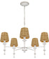 Flannery 5-light Chandelier Antique White