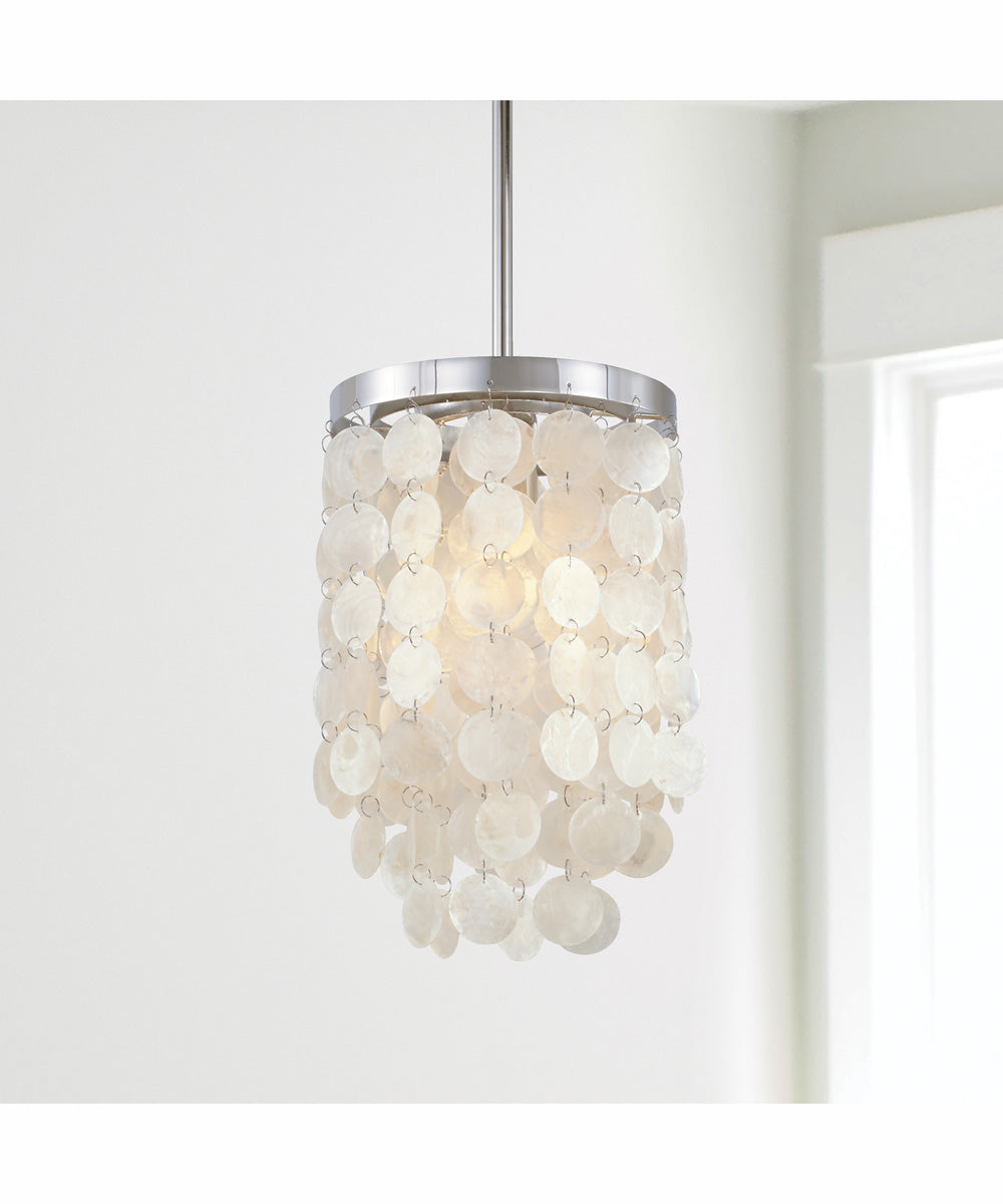 Shelby 1-Light Pendant Polished Nickel