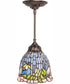 8" Wide Tiffany Flowering Lotus Mini Pendant