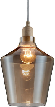 8"W Calais 1-Light  Pendant Transparent