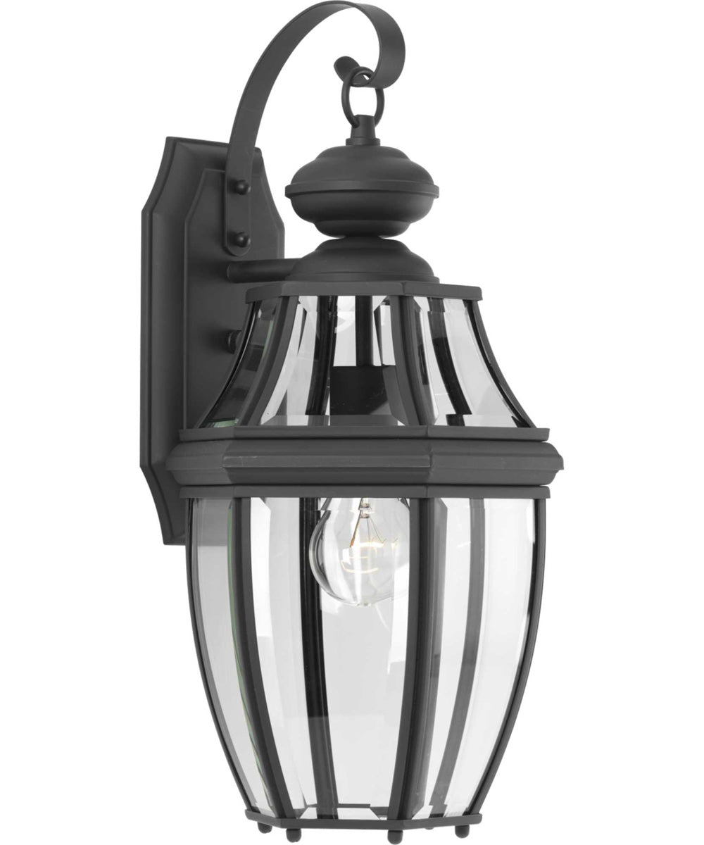 New Haven 1-Light Medium Wall Lantern Textured Black