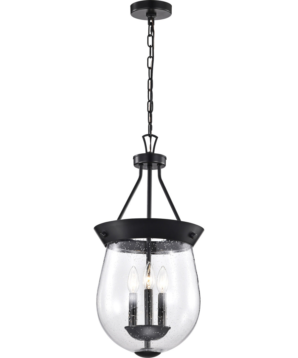 Boliver 3-Light Pendant Matte Black