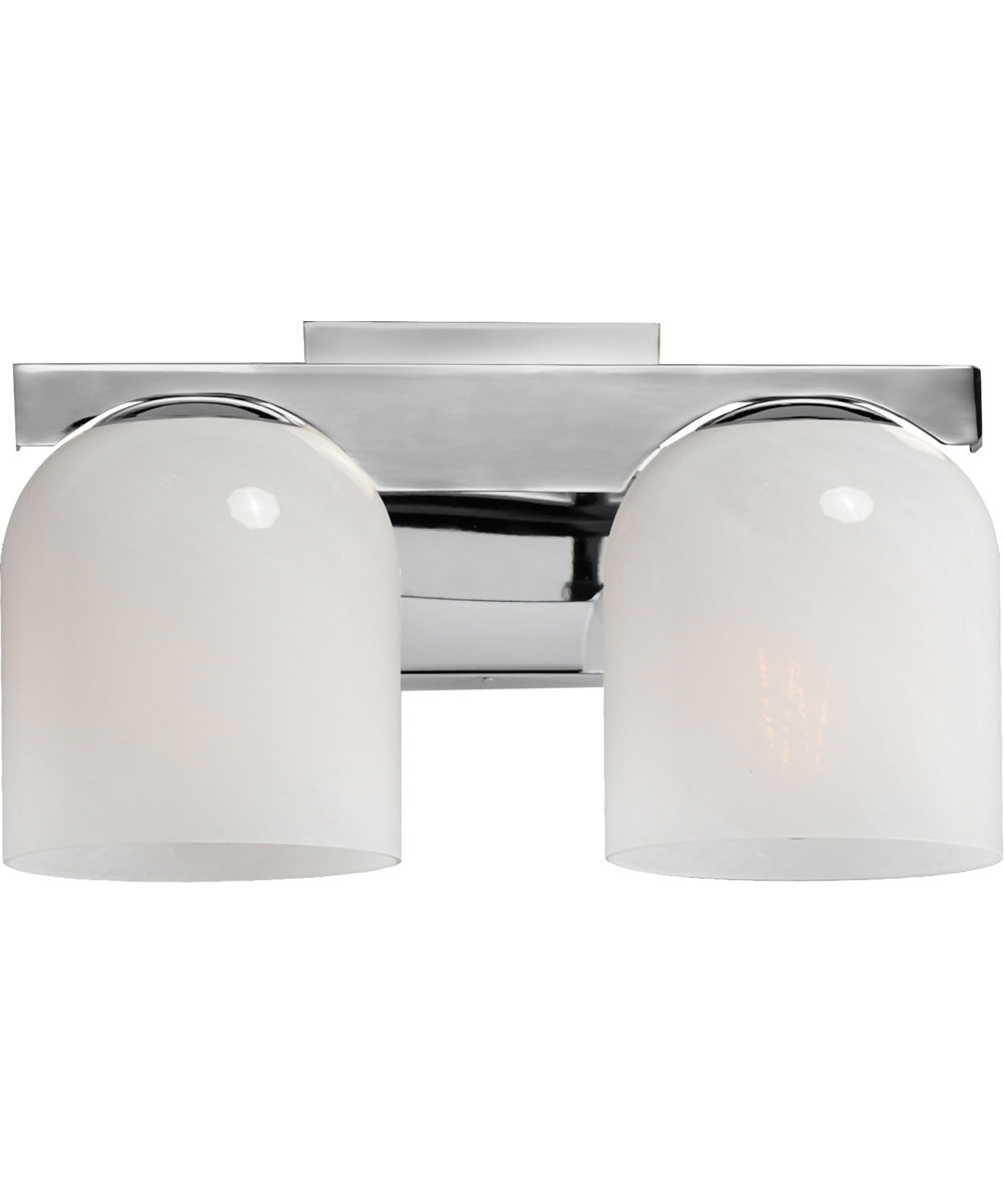 Scoop 2-Light Bath Vanity Polished Chrome