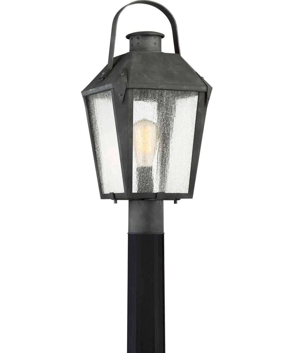 Carriage Large 1-light Outdoor Post Light Mottled Black