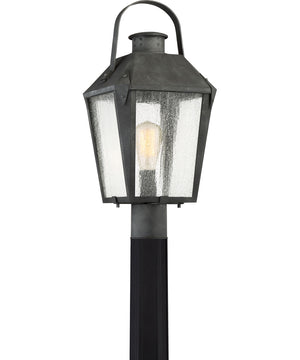 Carriage Large 1-light Outdoor Post Light Mottled Black