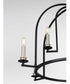 Seneca 9-Light Farmhouse Chandelier Light Matte Black