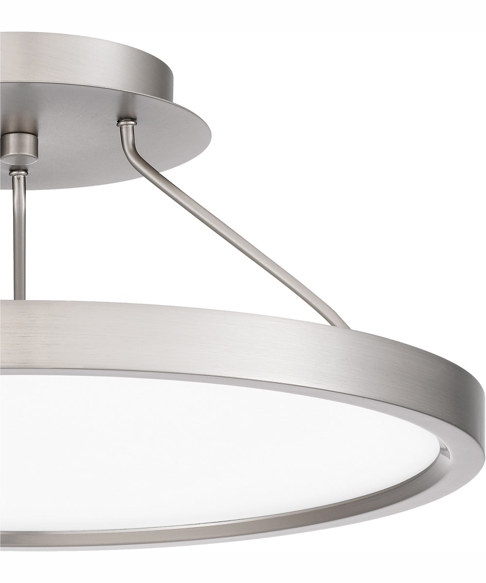 Outskirts Medium Semi Flush Mount Brushed Nickel