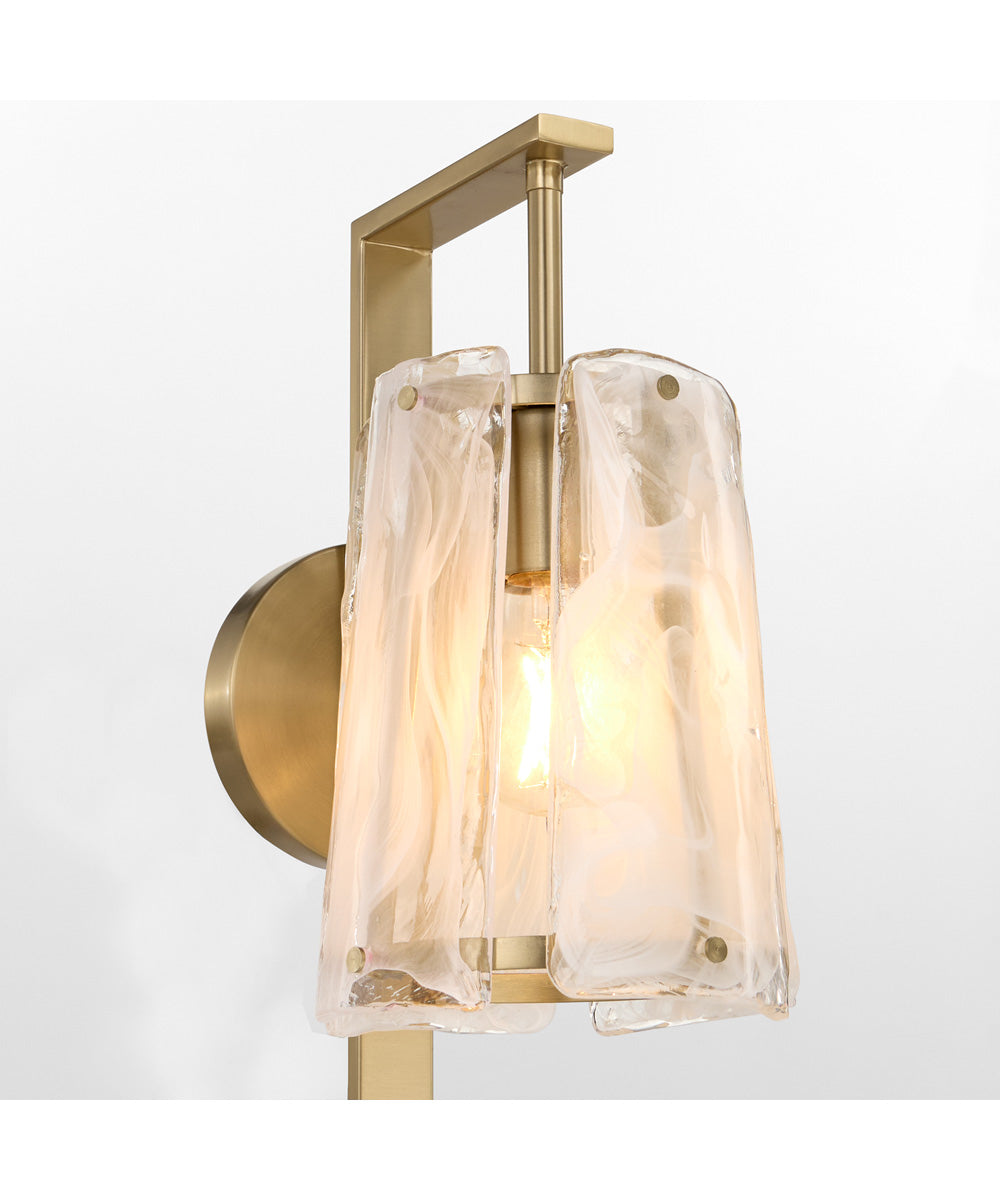 Prestige 1-light Wall Mount Light Fixture Aged Brass