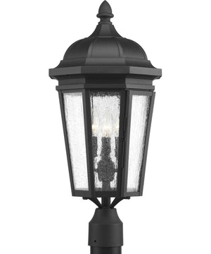 Verdae 3-Light Post Lantern Textured Black