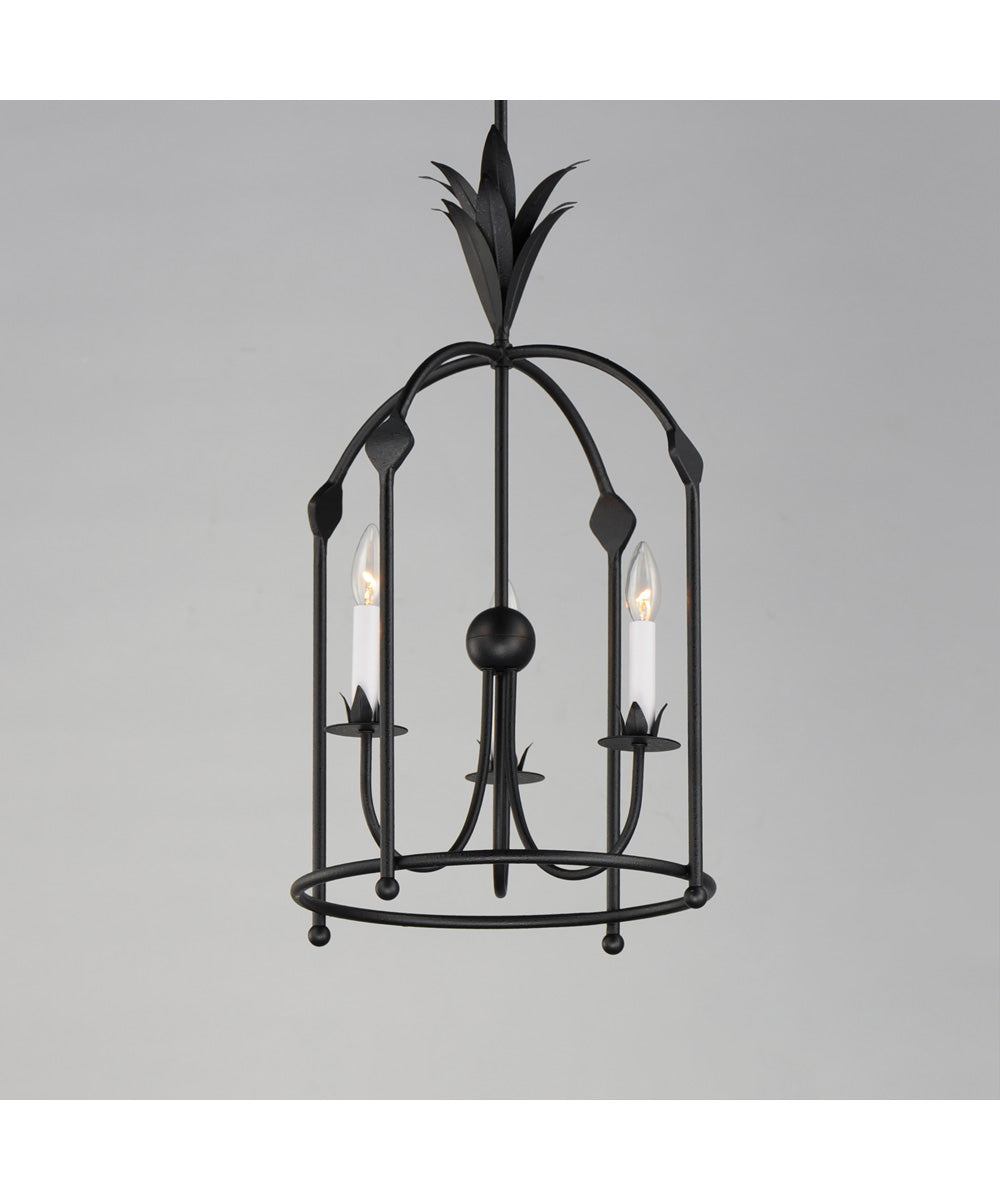 Paloma 3-Light Foyer Pendant Anthracite