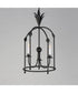 Paloma 3-Light Foyer Pendant Anthracite