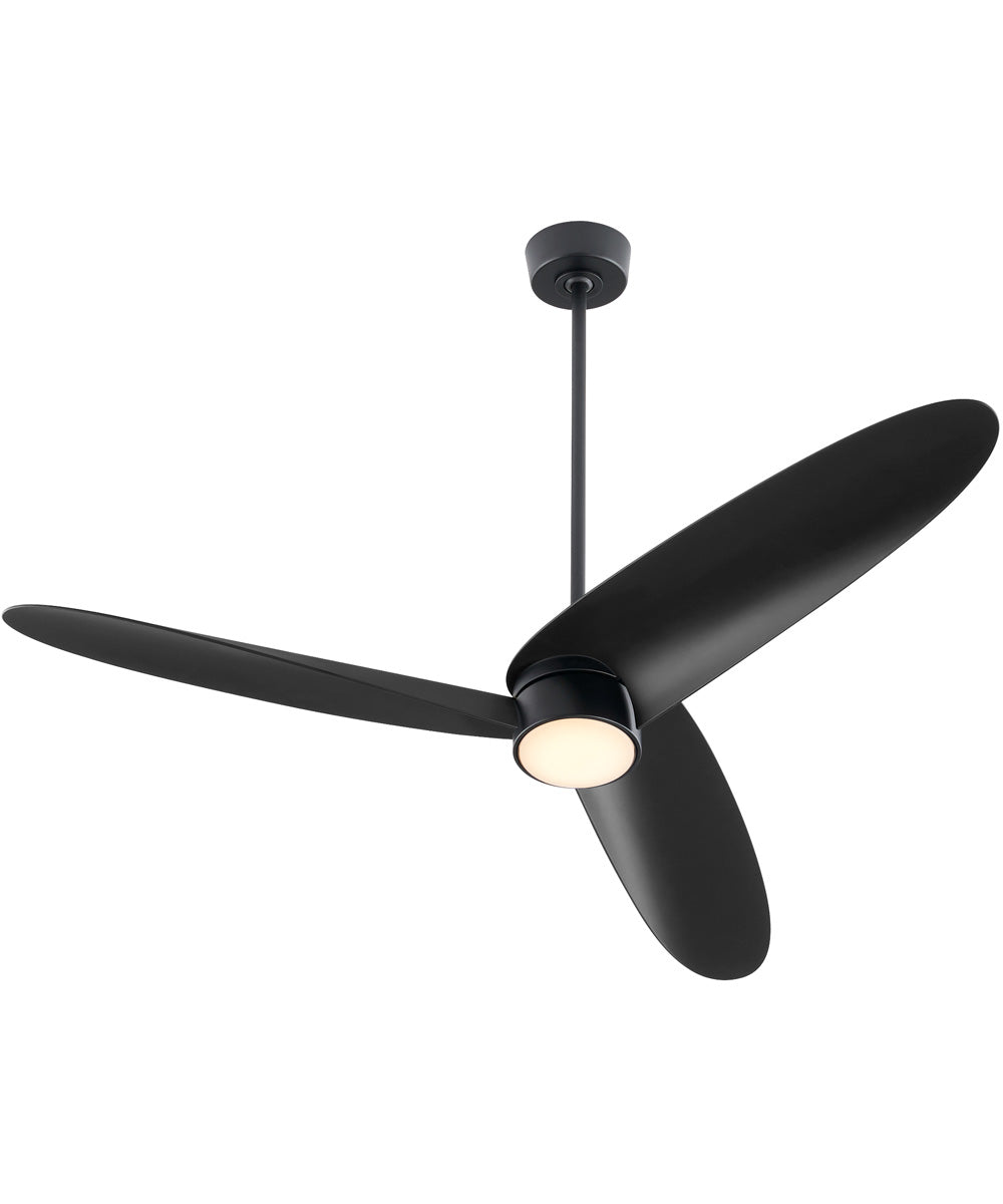 60" Brisa 1-light LED Patio Ceiling Fan Matte Black