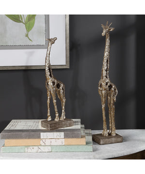 Masai Giraffe Figurines, Set of 2