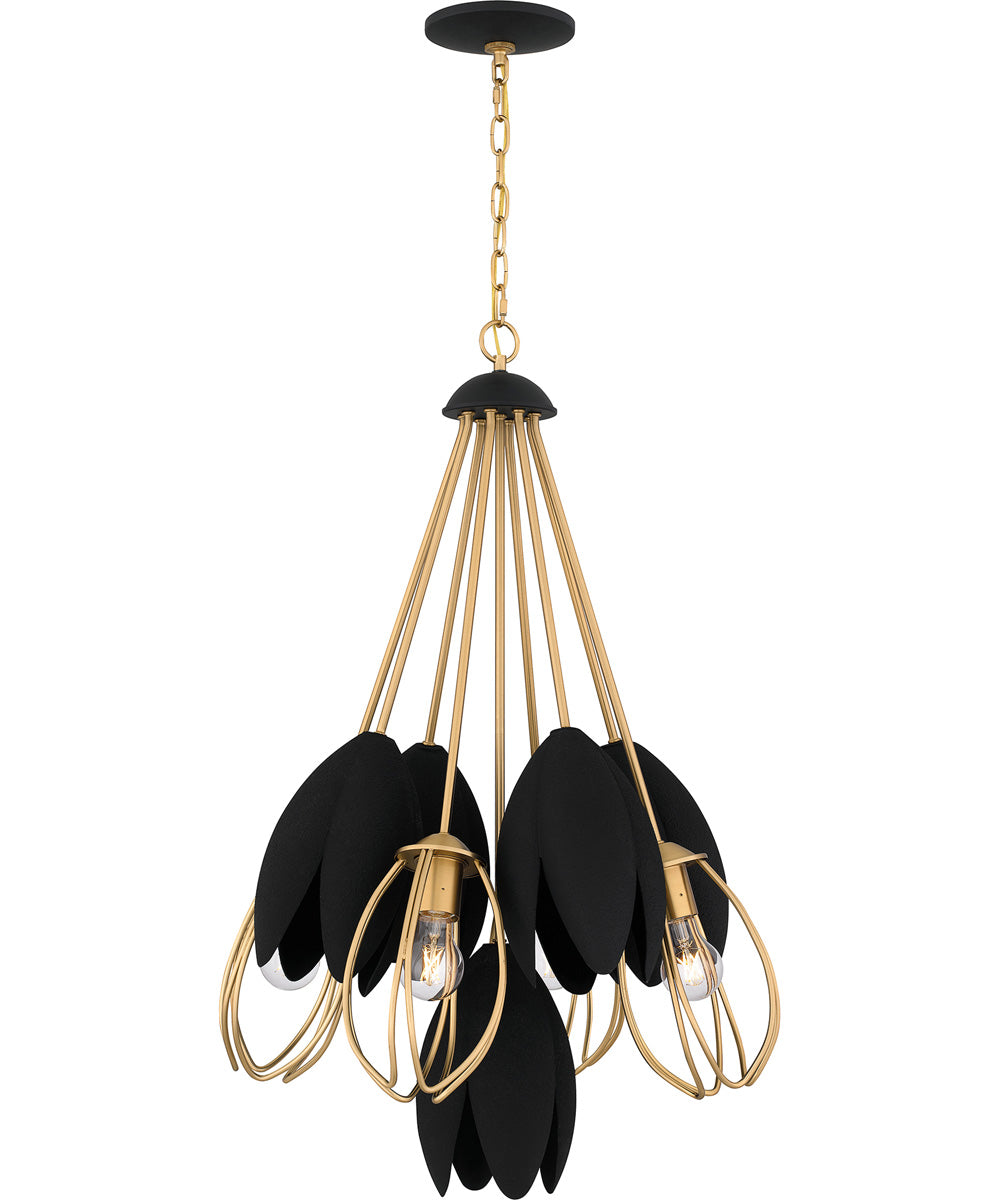 Quoizel Pendant 4-light Pendant Brushed Weathered Brass