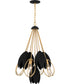 Quoizel Pendant 4-light Pendant Brushed Weathered Brass