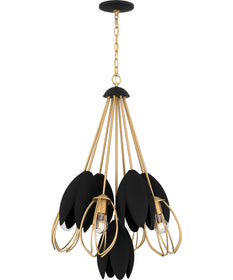Quoizel Pendant 4-light Pendant Brushed Weathered Brass