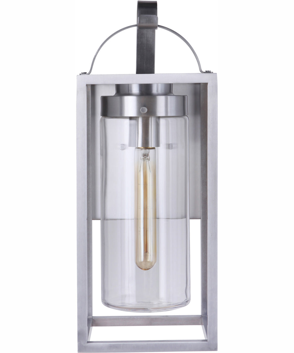 Neo 1-Light Outdoor Wall Lantern Satin Aluminum