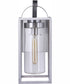Neo 1-Light Outdoor Wall Lantern Satin Aluminum