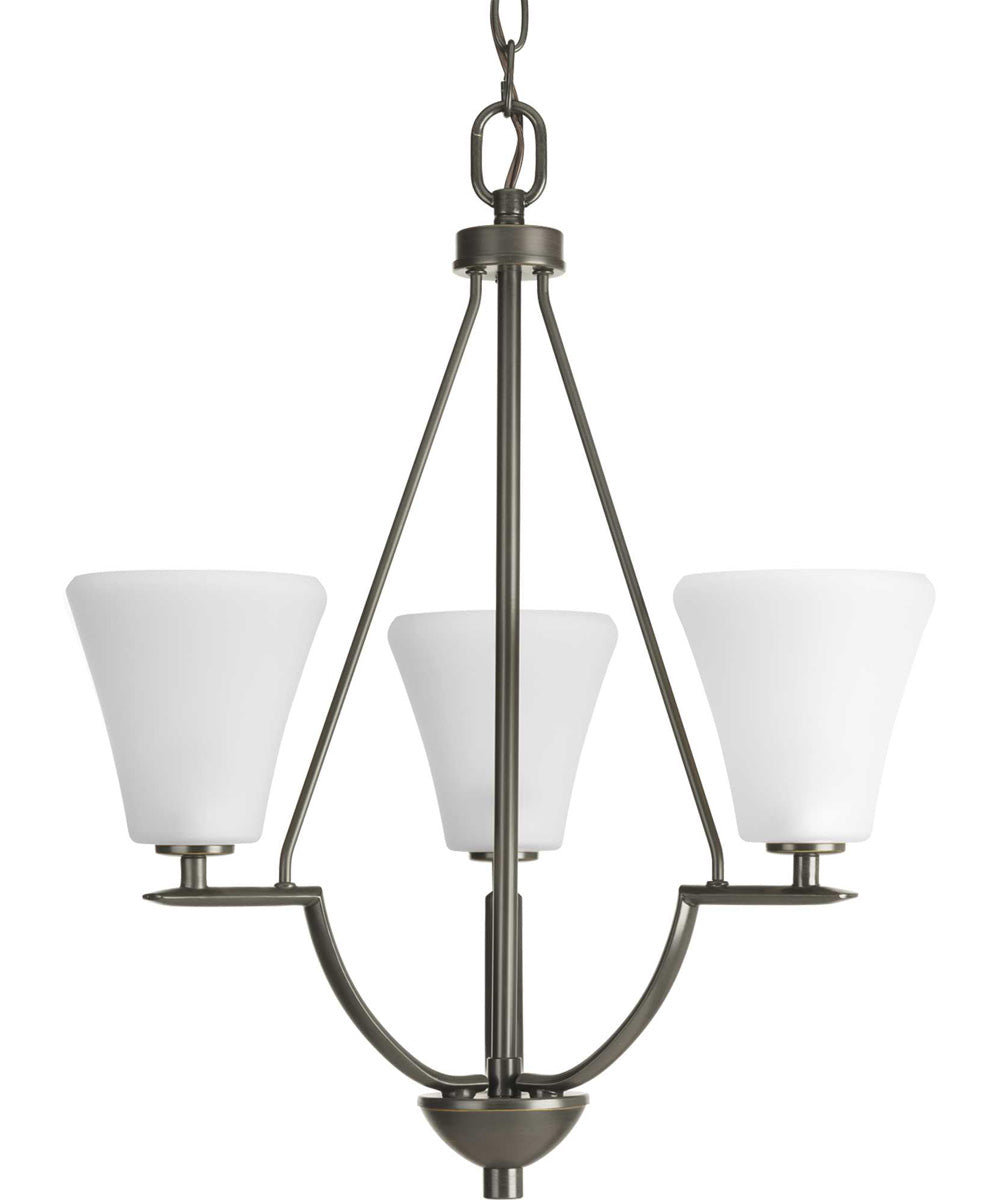Bravo 3-Light Foyer Chandelier Antique Bronze