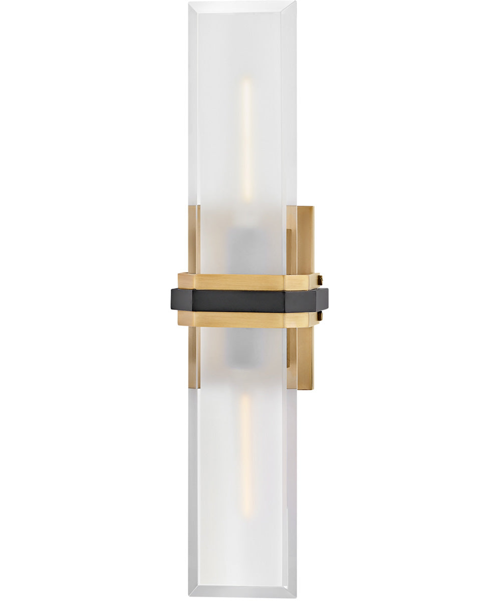 Kipton 2-Light Large Sconce in Heritage Brass