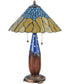 25"H Cristal Azul Table Lamp