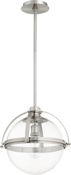15"W 1-light Pendant Satin Nickel