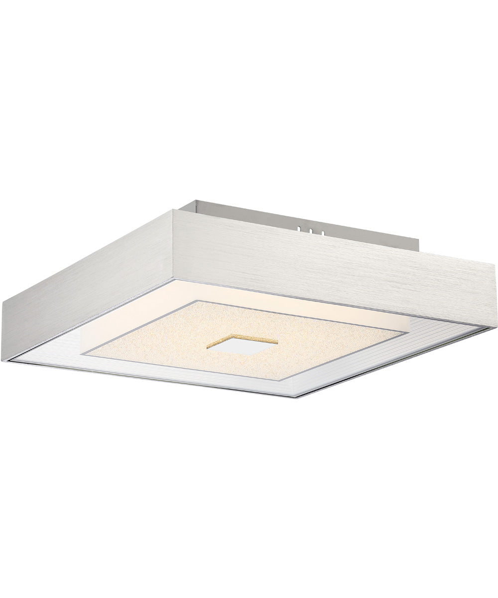 Halona Led Flush Mount Chrome/Aluminum/Diamond Glass