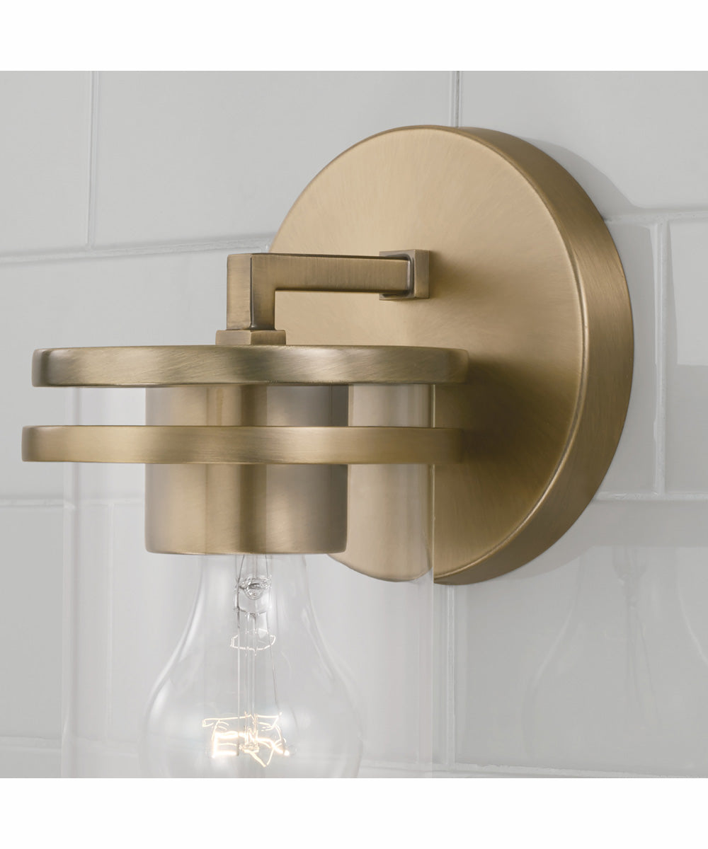 Fuller 1-Light Sconce Aged Brass