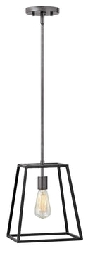 10"W Fulton 1-Light Large Pendant in Aged Zinc
