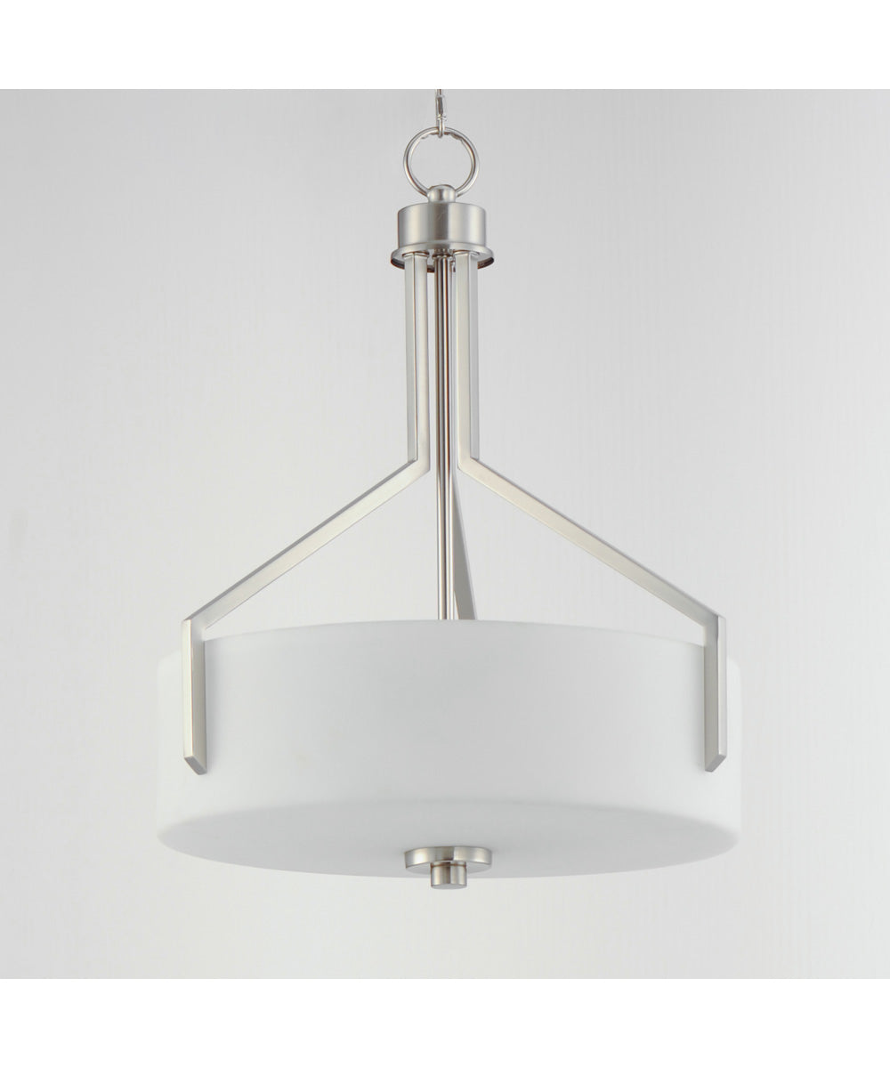 Dart 3-Light Pendant Satin Nickel
