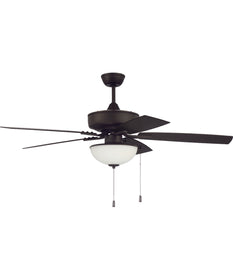 52" Outdoor Pro Plus 211 White 2-Light Indoor/Outdoor Ceiling Fan Espresso