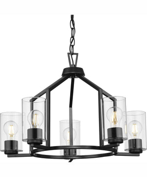 Goodwin 5-Light Modern Farmhouse Chandelier Matte Black