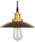 Archives 1-Light Brass Paint Inside Metal Shade Farmhouse Mini-Pendant Light Antique Bronze