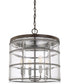 Colby 4-Light Pendant In Urban Grey With Clear Glass