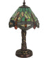 12"H Tiffany Hanginghead Dragonfly w/ Twisted Fly Mosaic Base Mini Lamp