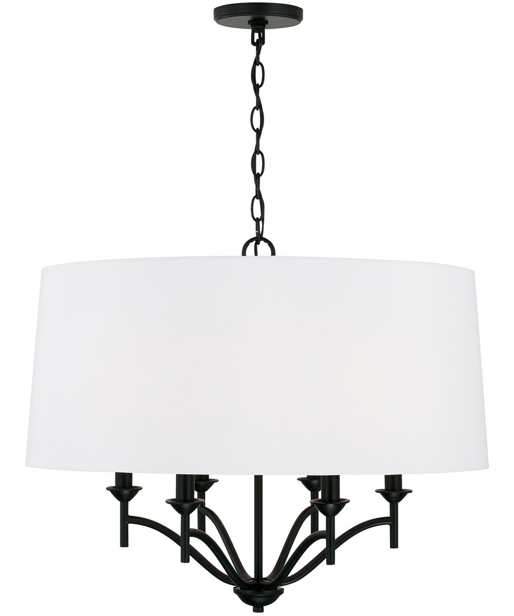 Peyton 6-Light Pendant Matte Black