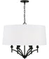 Peyton 6-Light Pendant Matte Black