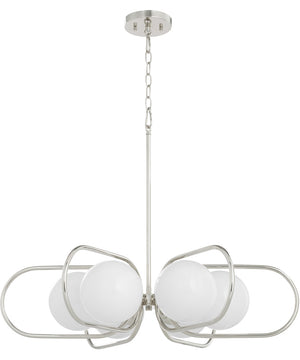 Belmont 6-light Chandelier Polished Nickel