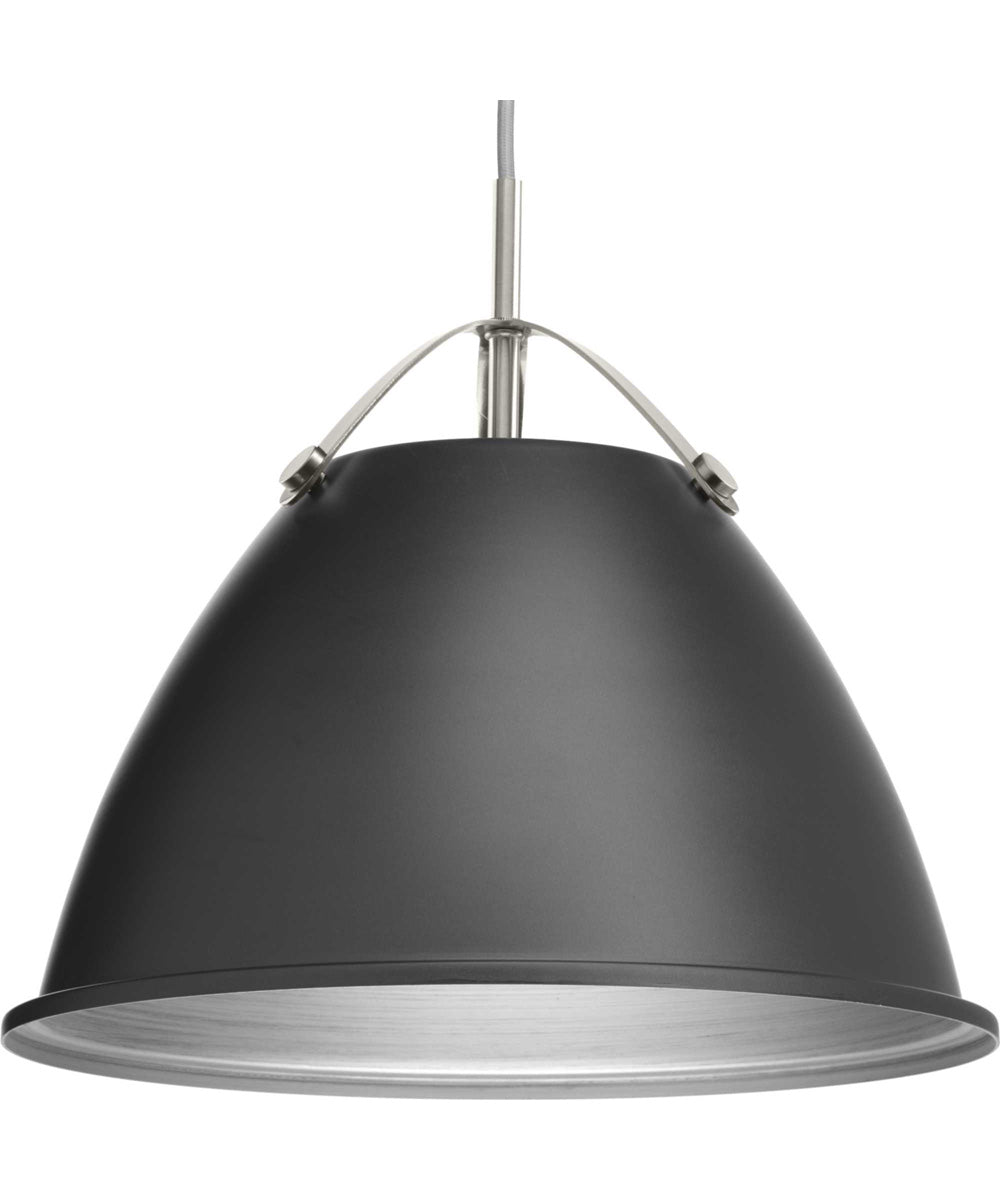 Tre 1-Light Metal Shade Coastal Pendant Light Graphite