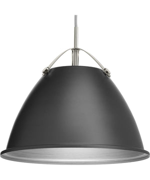 Tre 1-Light Metal Shade Coastal Pendant Light Graphite