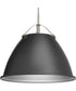 Tre 1-Light Metal Shade Coastal Pendant Light Graphite