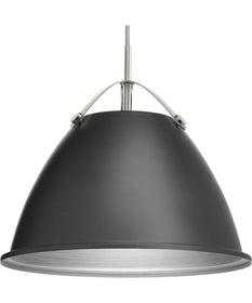 Tre 1-Light Metal Shade Coastal Pendant Light Graphite
