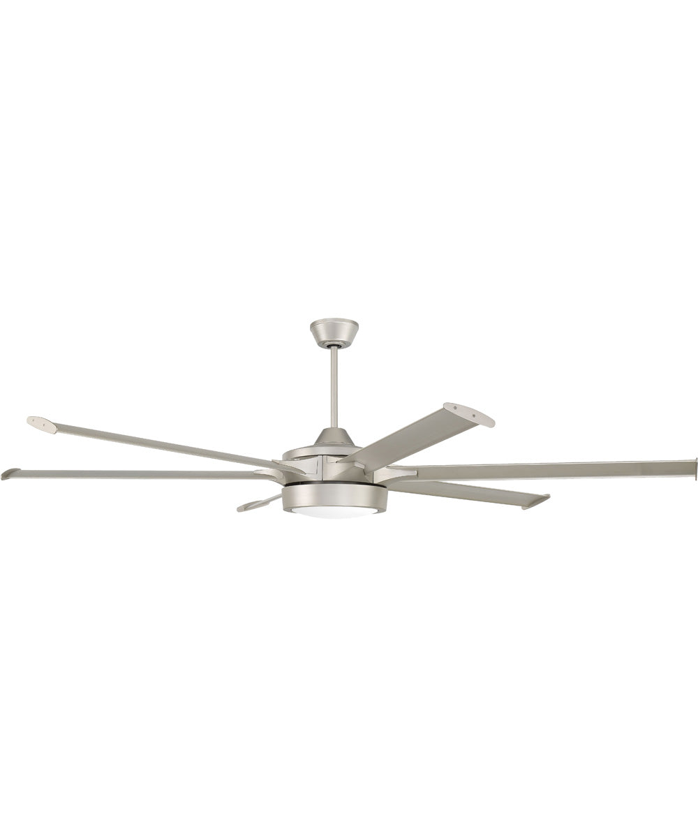 Prost 78" 1-Light Ceiling Fan (Blades Included) Painted Nickel