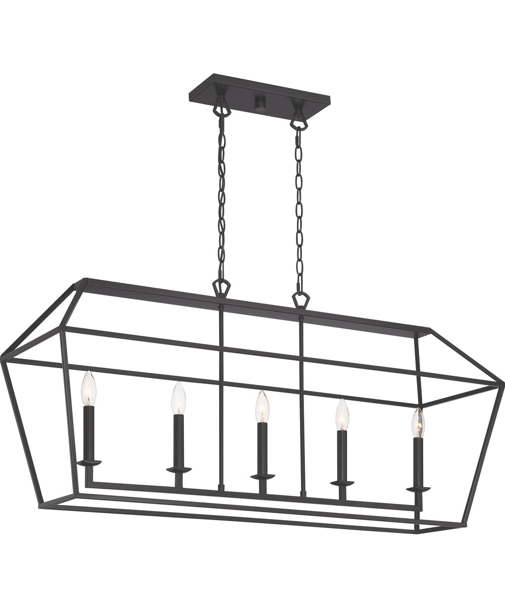 Aviary 5-light Island Light Palladian Bronze