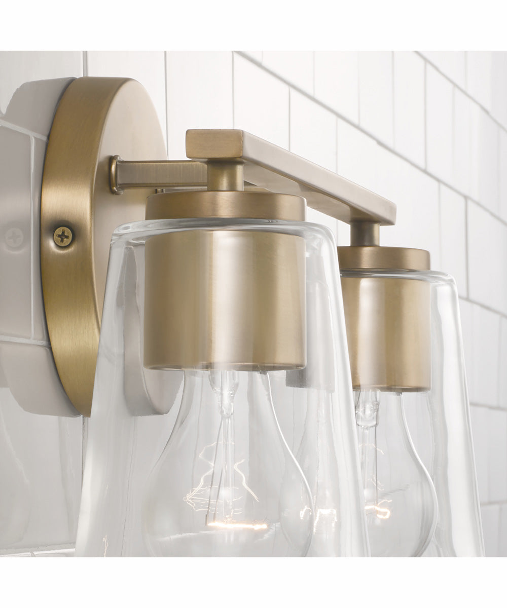 Portman 2-Light Vanity Aged Brass