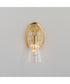 Ava 1-Light Wall Sconce Natural Aged Brass