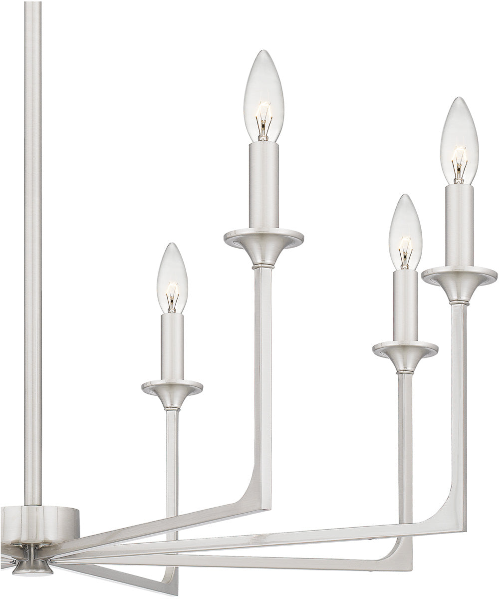 Prescott 8-light Chandelier Brushed Nickel