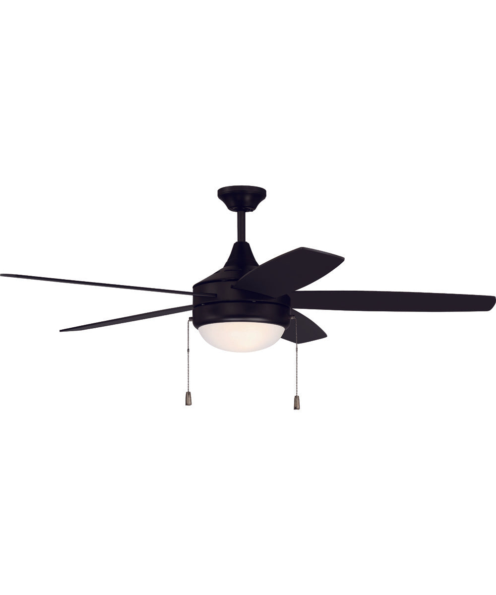 52" Phaze 5 Blade 2-Light Ceiling Fan Flat Black